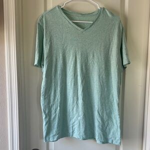 Marc Anthony Mint Green V-Neck Tee / B39